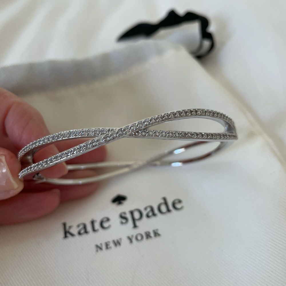Kate spade bangle bracelet with crystals